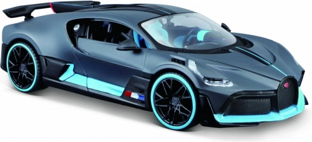 Kovový model BUGATTI Divo 1:24 šedo‑modrý