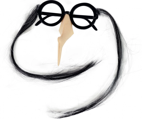 Čarodějnické brýle s nosem