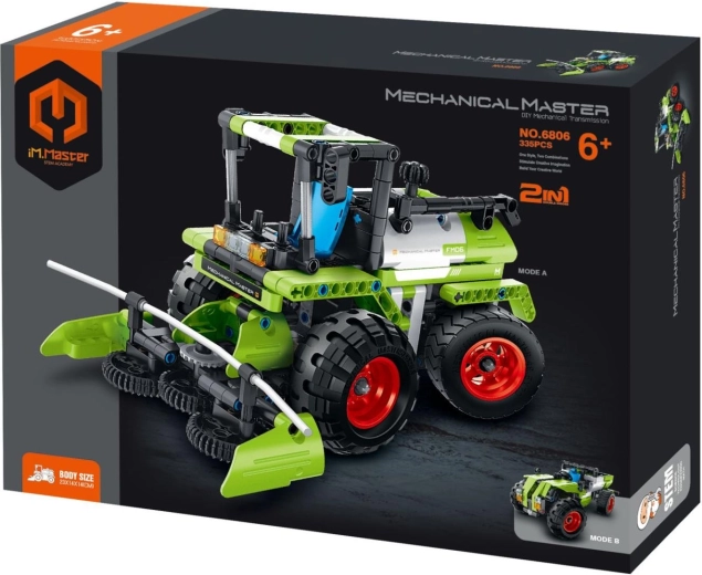 Stavebnice iMaster Mechanical Master kombajn a terénní vůz 2 v 1, 335 dílků