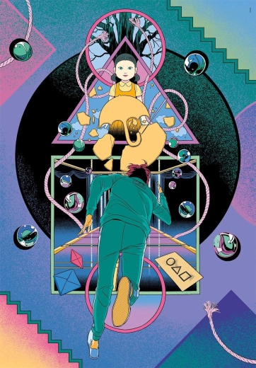 Puzzle CLEMENTONI Squid Game 2 1000 dílků