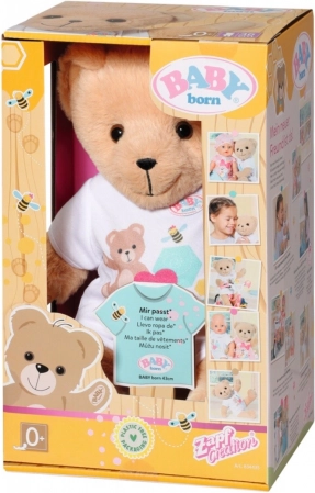 Medvídek BABY Born v bílém oblečení