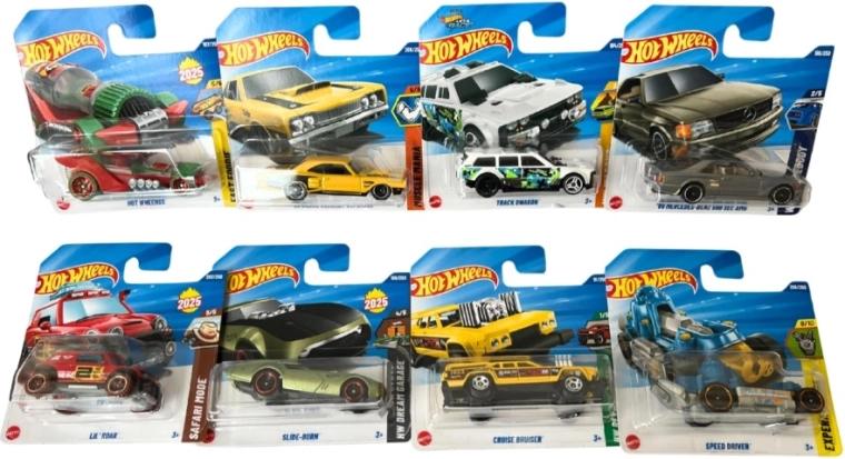 Rozmanité modely a typický styl Hot Wheels