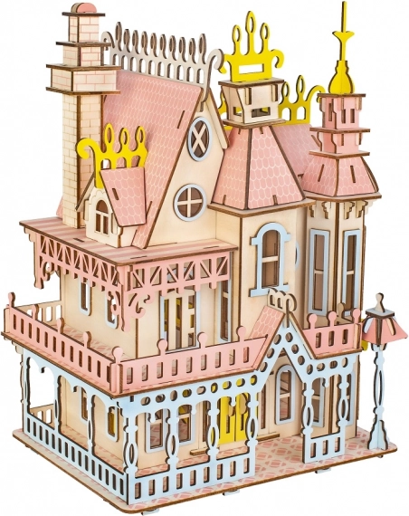 Woodcraft dřevěné 3D puzzle – velkolepá vila