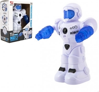 Jezdící mluvící robot se světlem a zvukem v krabici