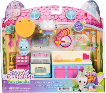 Gabbyin kouzelný domek Fairylandia kouzelná kuchyně Cakey Cat, 10 dílků
