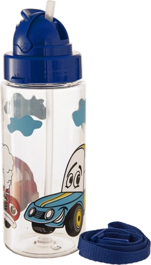 Dětská tritanová láhev s brčkem auto 0,5 l