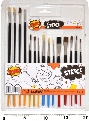 Sada štětců 15 kusů