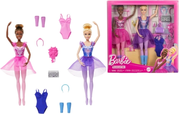 Barbie sada dvou baletních panenek s doplňky