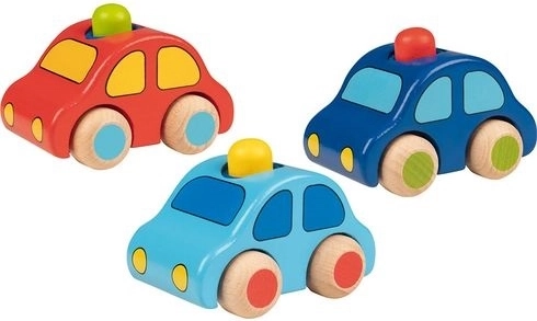 Goki dřevěné autíčko s houkačkou