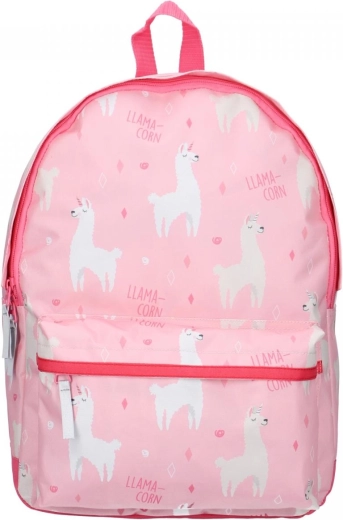 Roztomilý růžový design s lamou