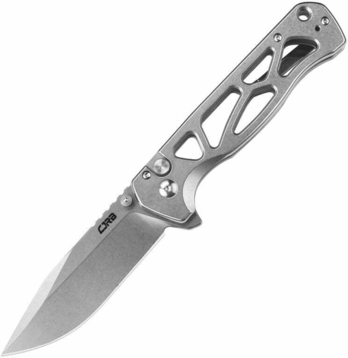 CJRB Chord Steel taktický kapesní nůž 8,8 cm, stonewash, celoocelový