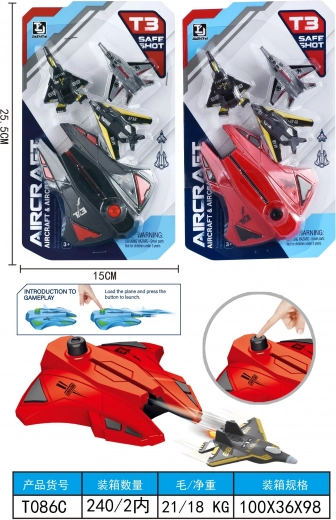Stíhačka s vystřelovacím hangárem set