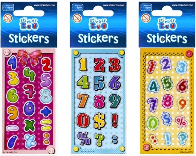 Samolepky se stříbrným lemem StickerBoo - 1 kus