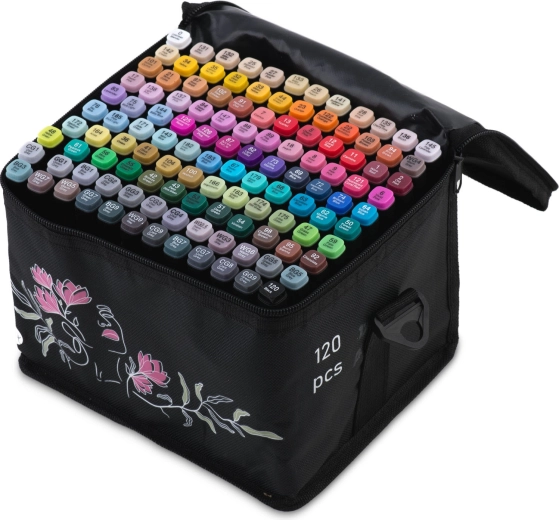 120 sytých barev v přenosném pouzdře