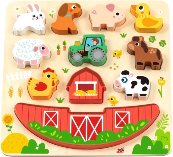 2Kids Toys balanční puzzle farma 2 v 1