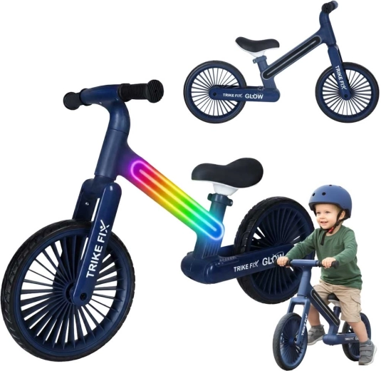 Odrážedlo TRIKE FIX GLOW LED – námořnická modrá
