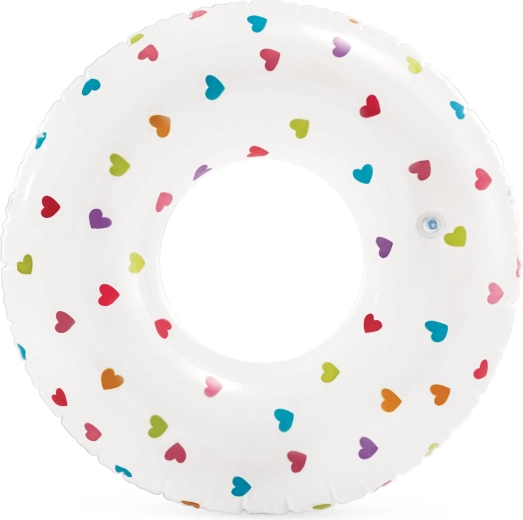 Nafukovací plavecký kruh se srdíčky 81 cm INtex