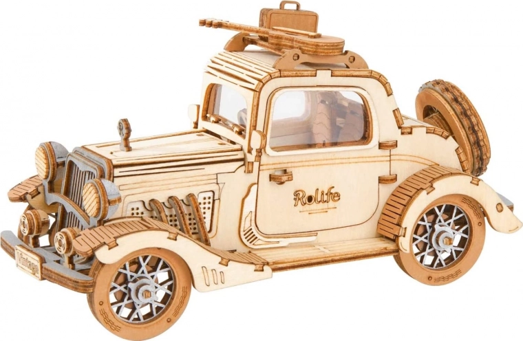 3D dřevěné puzzle Historický automobil