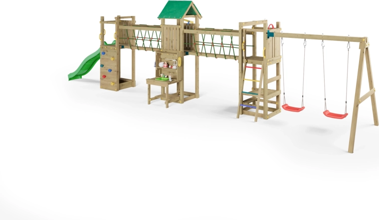 Lezecká stěna s lanem pro rozvoj dovedností