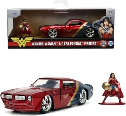 Jada Wonder Woman sběratelský set 1972 Pontiac Firebird 1:32 s figurkou