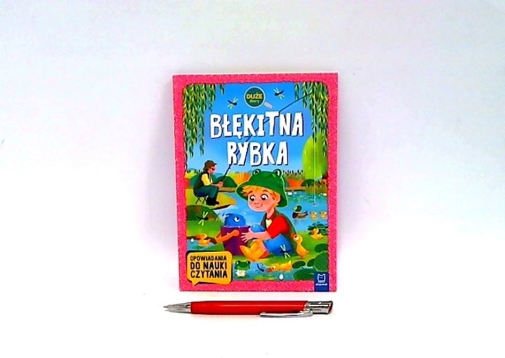 Błękitna rybka – velká písmena, nácvik čtení