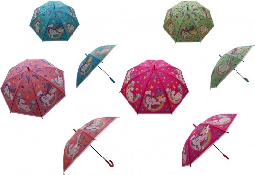 Dětský vystřelovací deštník Jednorožec 66 cm