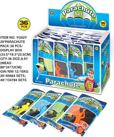 Parašutista Hračka 4 Barvy