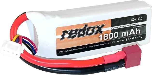 Akumulátor Redox LiPo 1800 mAh 11,1 V 40C