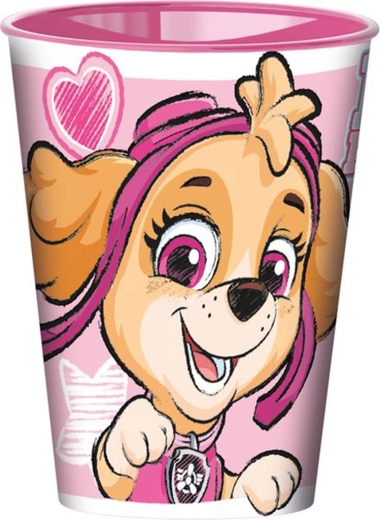 Plastový kelímek Paw Patrol 260 ml růžový