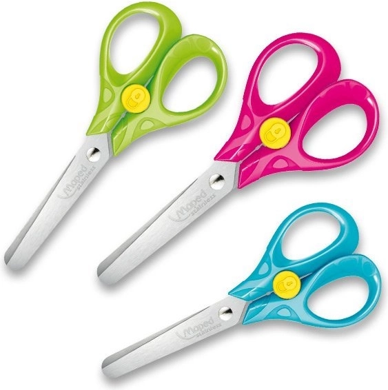 Nůžky s kulatou špičkou MAPED 13 cm pro praváky