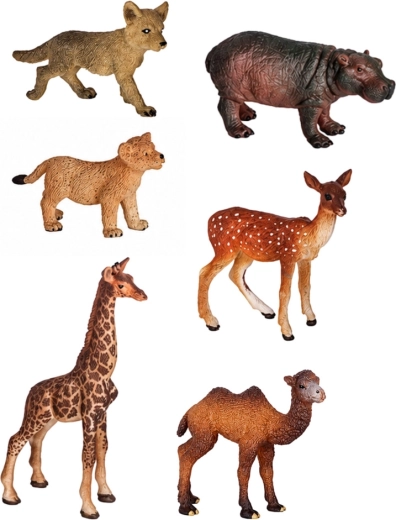 6 realistických figurek divokých zvířat