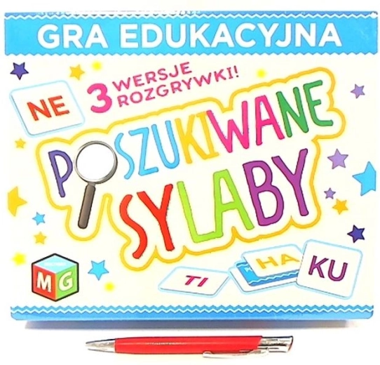 Poszukiwane sylaby – vzdělávací hra na čtení a rozpoznávání písmen