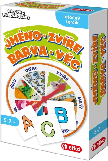 Efko jméno zvíře barva věc