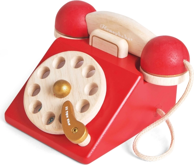 Dřevěný retro telefon LE TOY VAN
