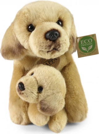 rappa plyšový labrador s štěňátkem ležící 25 cm eco‑friendly