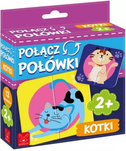 Párovací puzzle veselé kočičky