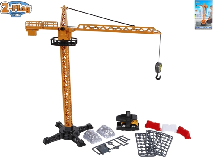 2-Play dopravní jeřáb se stavebním vozidlem a doplňky 40 cm