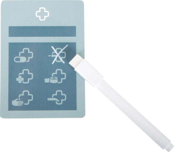 Zapisovatelné karty pacienta s fixem