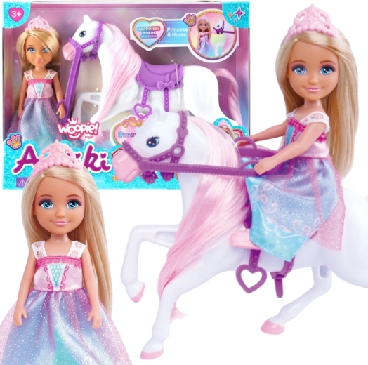 Woopie Royal set panenka princezna s koněm