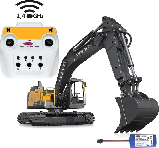 Kovový RC bagr Volvo EC160E v měřítku 1:16 s demoliční sadou