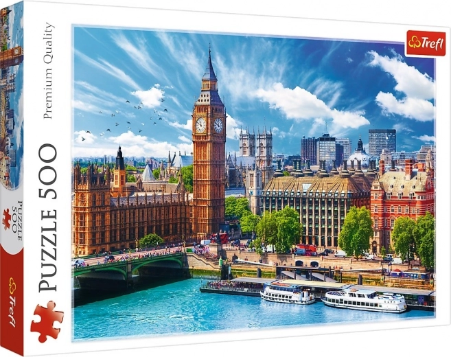 Puzzle 500 dílků slunečný Londýn – TREFL