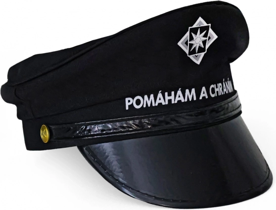 Policejní čepice s nápisem pro dospělé