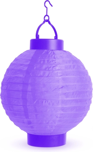 Fialový skládací LED lampion