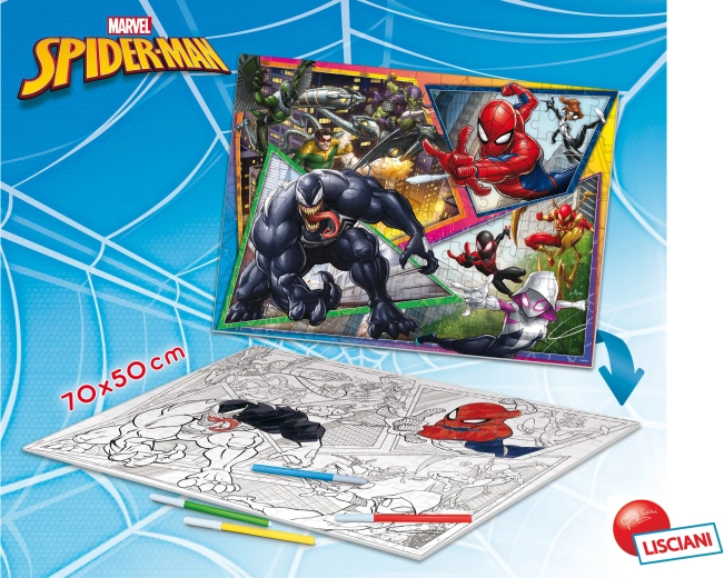 Oboustranné podlahové puzzle Spider-Man 150 dílků