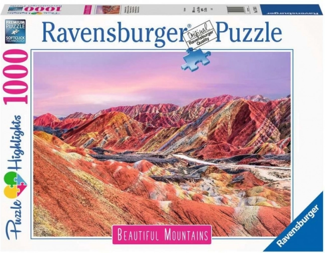 Ravensburger puzzle duhové hory 1000 dílků