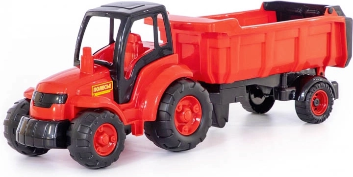 Velký plastový traktor s návěsem pro děti od 1 roku