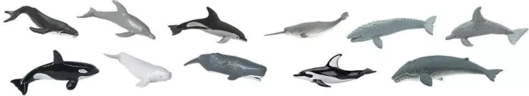 Safari Ltd. velryby a delfíni – sada 48 figurek