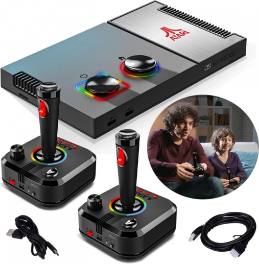 retro herní konzole atari gamestation pro s více než 200 hrami