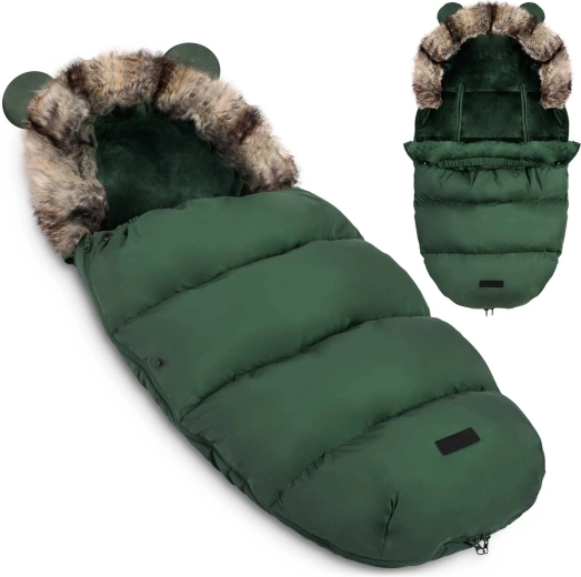 Dětský fusak do kočárku a na sáně Ricokids Elmi – Khaki
