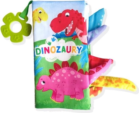 Smyslová textilní knížka Dinozaury